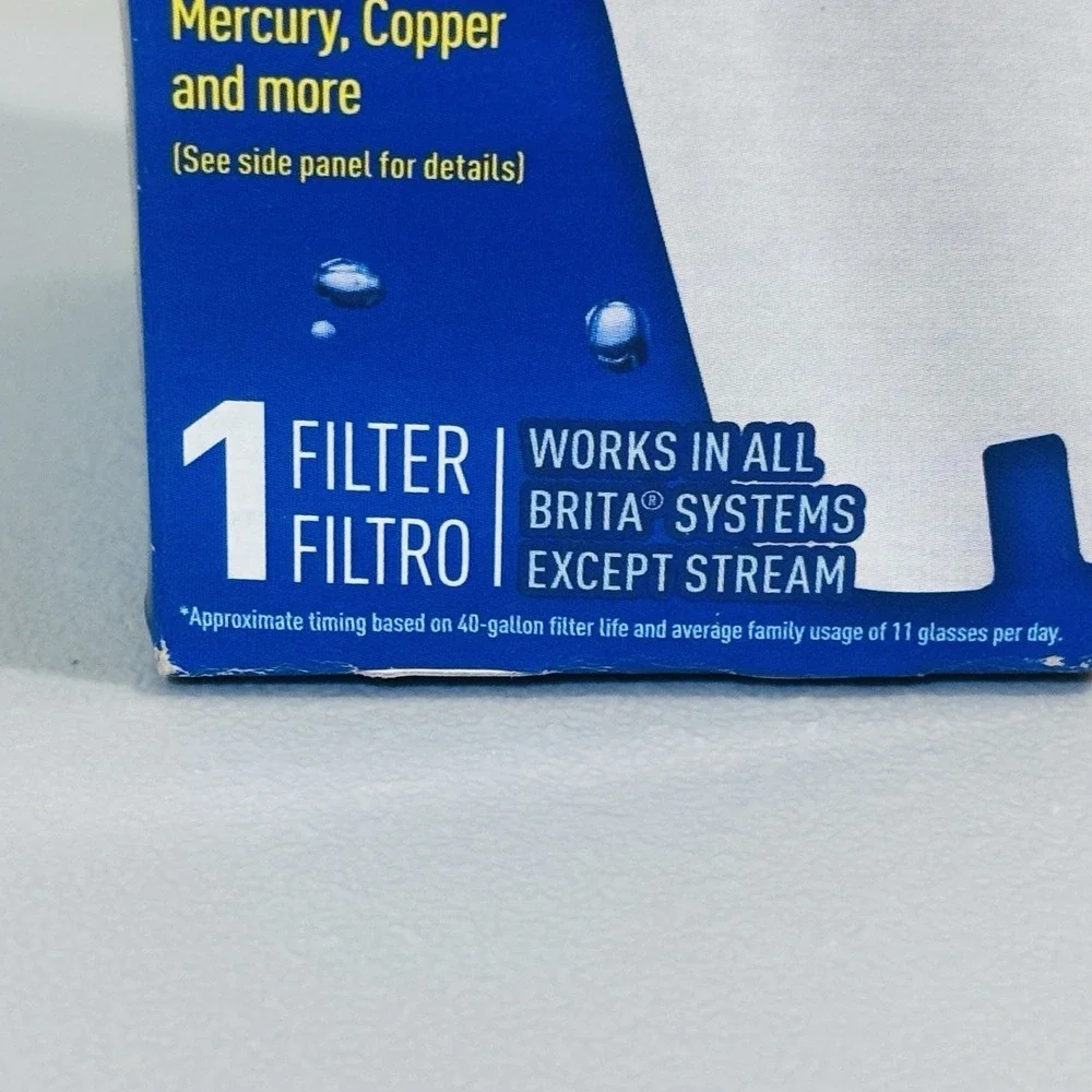 Brita Standard Replacement Filter Water Pitcher New Sealed In Box 40 Gallon
